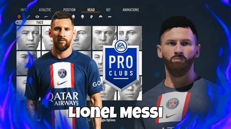 Fifa 23 Messi Pro Clubs Face Creation Youtube