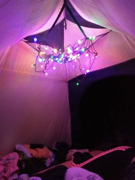 Use LED christmas lights inside tent : r/camping