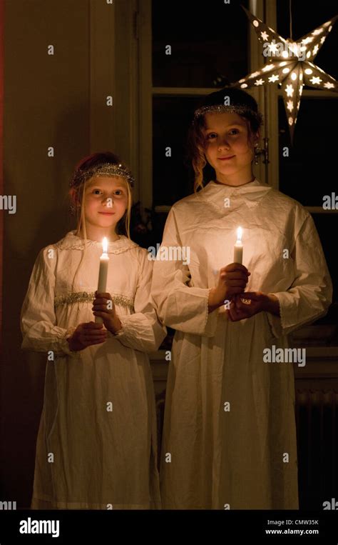 St lucia day candles hi-res stock photography and images - Alamy