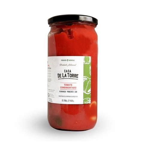 TOMATE ENTERO PELADO CONDIMENTADO ALBAHACA AJO Y PIMIENTO Gourmet Max