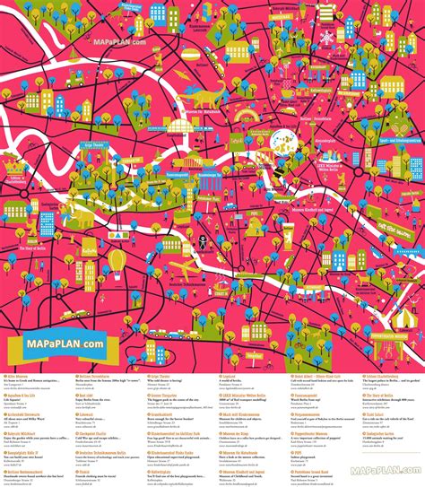 Berlin map - Fun things to do family & kids - Bird's eye 3d aerial ...