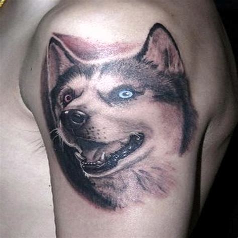 Blue eye wolf Tattoo | Fresh Tattoo Ideas