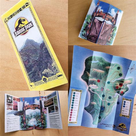 Jurassic Park Brochure Map