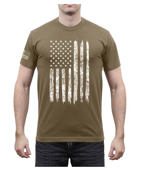 T Shirt Distressed Us Flag Athletic Fit The Ega Shop By Marine Parents