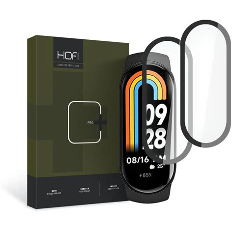 Xiaomi Mi Band 8 / 8 NFC okosóra fólia - HOFI Glass Pro+ fólia fekete ...
