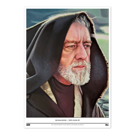 Topps Living Set Fine Art Print 99 Obi Wan Kenobi D To 100