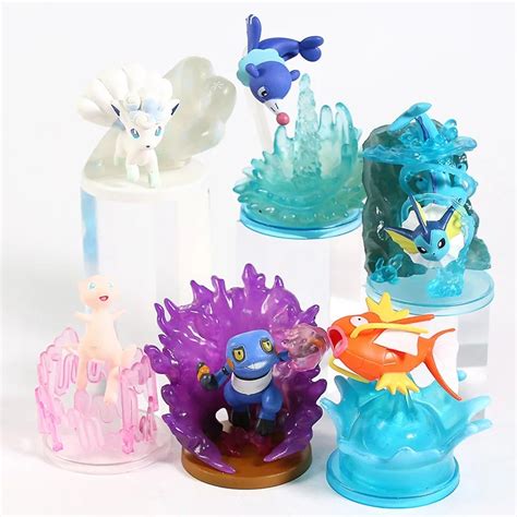 Jual Pokemon 6 Action Figure Complete Set Alolan Ice Vulpix Popplio