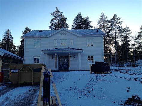 50 Nyanser av Vitt Snö vid vårt hus