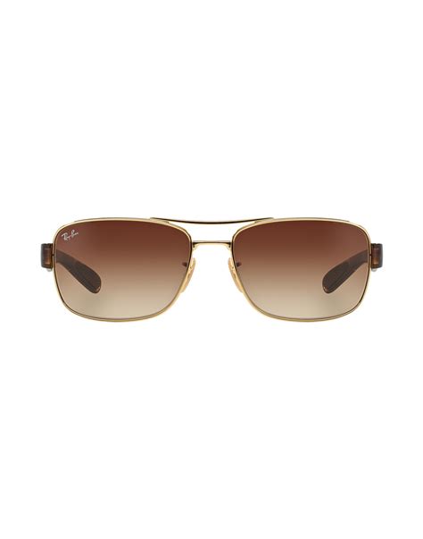 Ray-ban Sunglasses in Gold for Men | Lyst