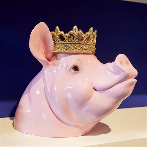 Sparschwein groß ROYAL PIG Werner Voß Höhe 28 cm