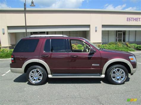 2006 Dark Cherry Metallic Ford Explorer Eddie Bauer 4x4 87307973 Photo 9 Car