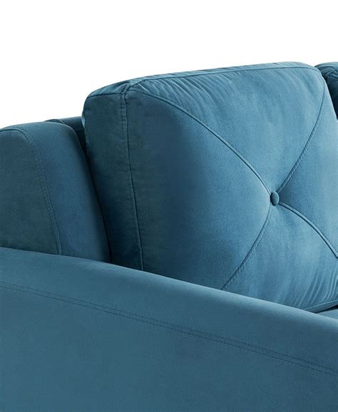 Lifestyle Solutions 563 W Polyester Harvard Loveseat With Curved Arms