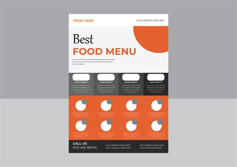 Fast Food Menu Flyer Restaurant Cafe Menu Template Design Food Flyer