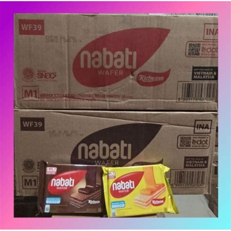 Jual Nabati Wafer Eceran Karton Isi Pcs Wafer Nabati Coklat