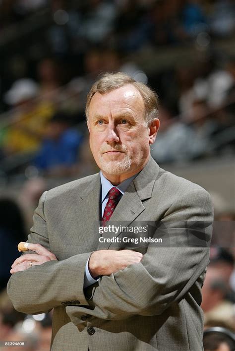 NBA Playoffs, Closeup of Sacramento Kings coach Rick Adelman during ...