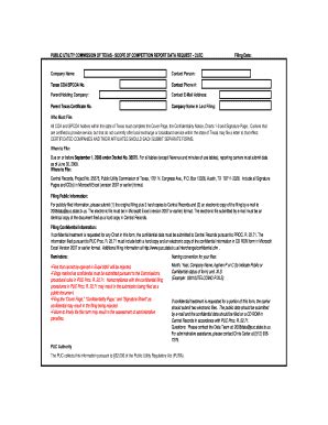 Fillable Online Puc Texas CLEC FORM Public Utility Commission Of