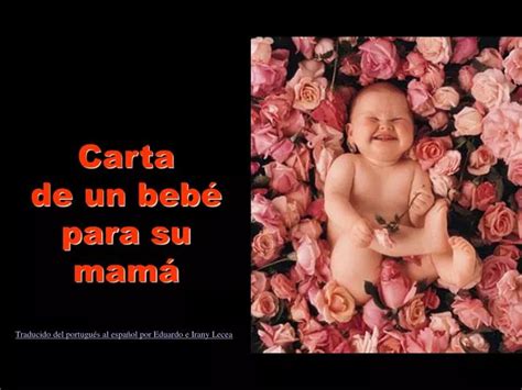 PPT Carta de un bebé para su mamá PowerPoint Presentation free