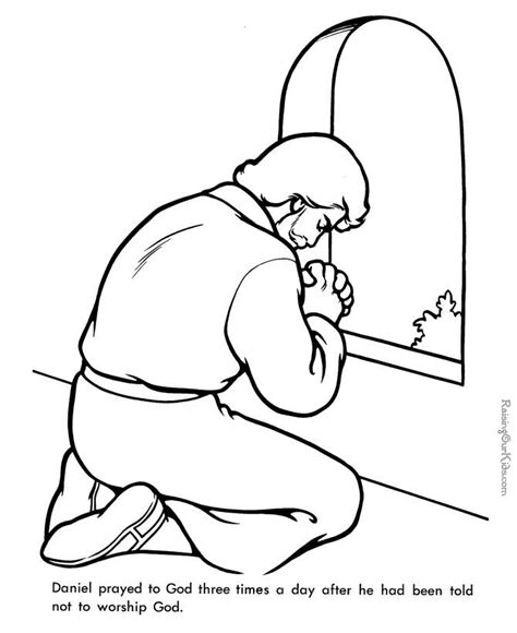 Daniel Bible Page To Print And Color Bible Coloring Pages Bible