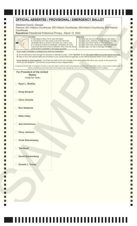 Sample Ballots Available Precinct Cards In Route Wneg