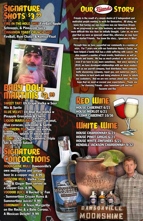 Menu - Jefferson GA's FRIENDS JEFFERSON GRILL | Sirved