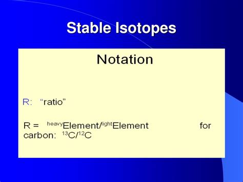 PPT - The Use of Isotope Geochemistry in Forensic Geology Stable Isotopes PowerPoint ...