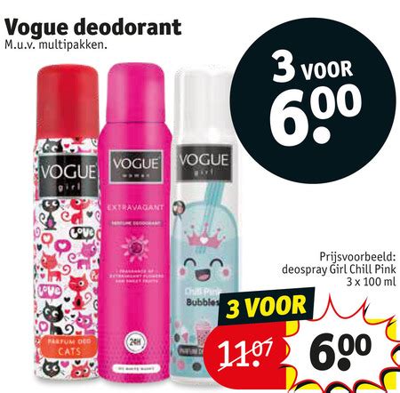 Vogue Deodorant Folder Aanbieding Bij Kruidvat Details