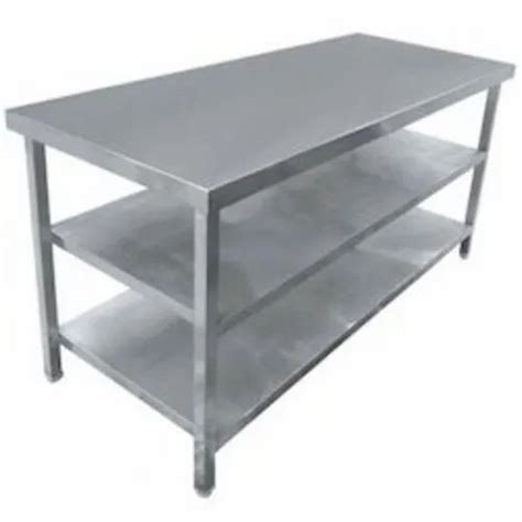 stainless steel work table   bottom shelf  restaurant rs