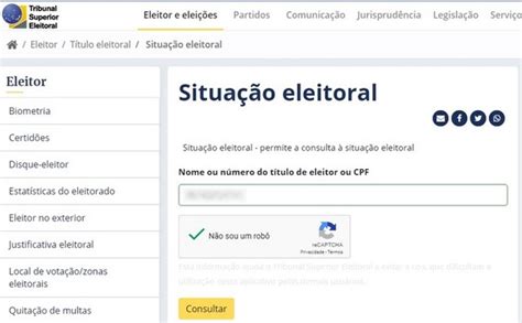 Como tirar ou regularizar o título de eleitor pela Internet