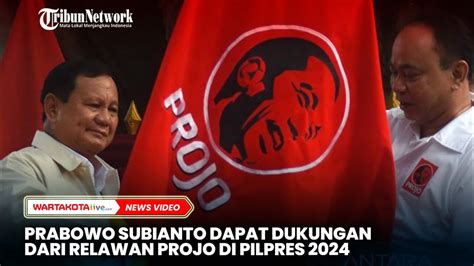 Prabowo Subianto Dapat Dukungan Dari Relawan Projo Di Pilpres 2024