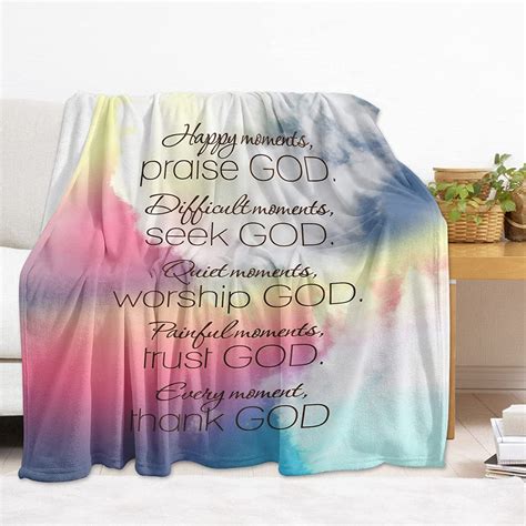 Rooruns Inspirational Religious Gifts For Women Men Christian Blanket