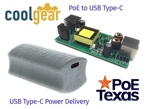 Poe Texas And Coolgear Join Forces On Usb Type C With Power Delivery On