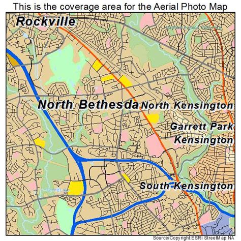 Aerial Photography Map of North Bethesda, MD Maryland