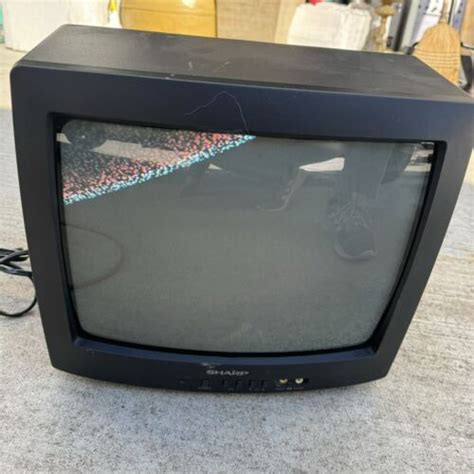 Vintage Sharp Crt Tv Retro Gaming Color Television J M Ebay