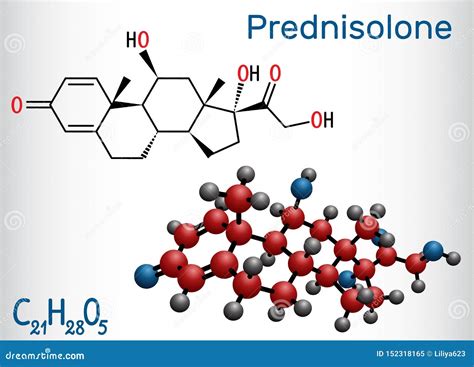 Prednisolone Molecule Is Known As A Corticosteroid Or Steroid