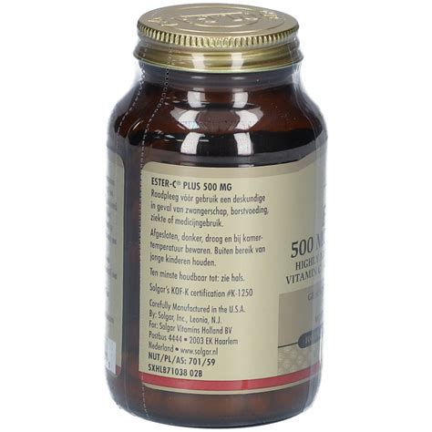 SOLGAR Ester C Plus 500Mg 100 Pz Redcare