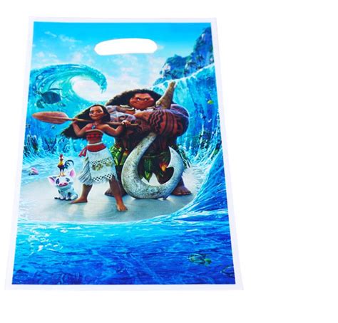 20pcslot Moana Theme Party T Bag Party Decoration Plastic Candy Bag