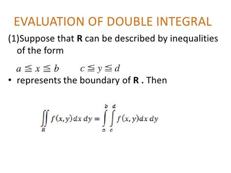 Double Integrals