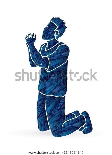 Prayer Christian Praying Graphic Vector Stock Vector Royalty Free