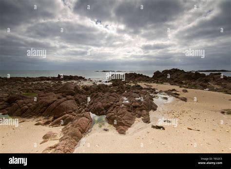 Beautiful Beach on Jersey Island, Channel Islands, Europe Stock Photo ...