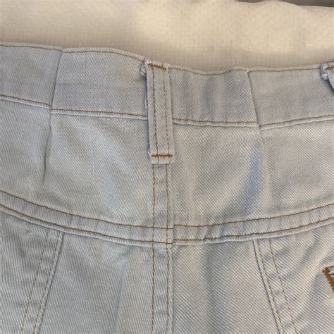 Vintage Levi Jeans Shorts Orange Tab Light Blue Custo Gem