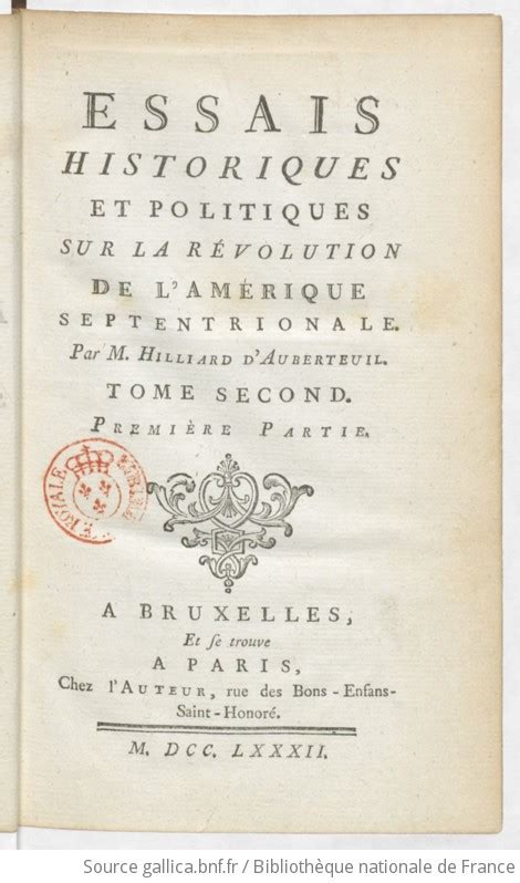 Essais Historiques Et Politiques Sur Les Anglo Am Ricains Par M