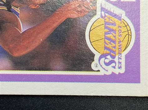 1989 Fleer 77 Earvin Magic Johnson Los Angeles Lakers Misprint Error