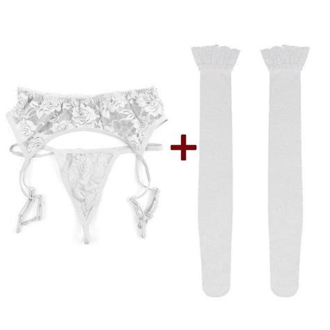 Sexy Stocking Lace Soft Top Thigh Highs Stockings Suspender Garter Belt Stocking Lingerie And