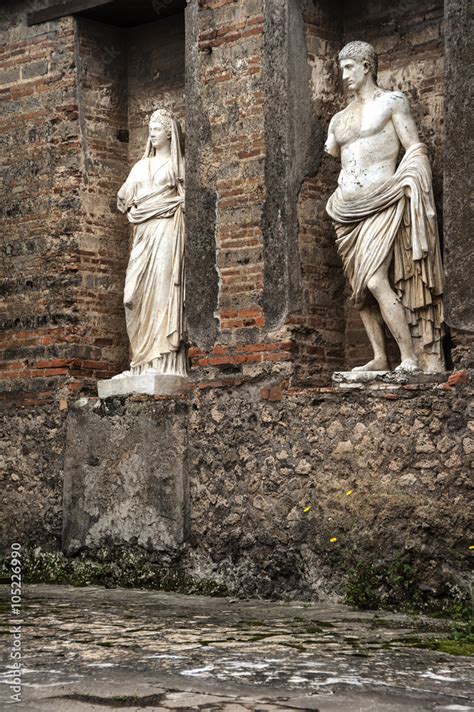 statues of the famous Pompeii Stock Photo | Adobe Stock