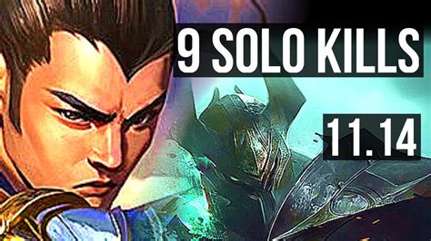 XIN ZHAO Vs MORDEKAISER JUNGLE 9 Solo Kills 66 Winrate Rank 8