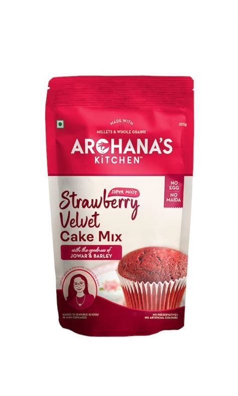 Archanas Kitchen Strawberry Velvet Cake Mix Red Velvet Cake Mix