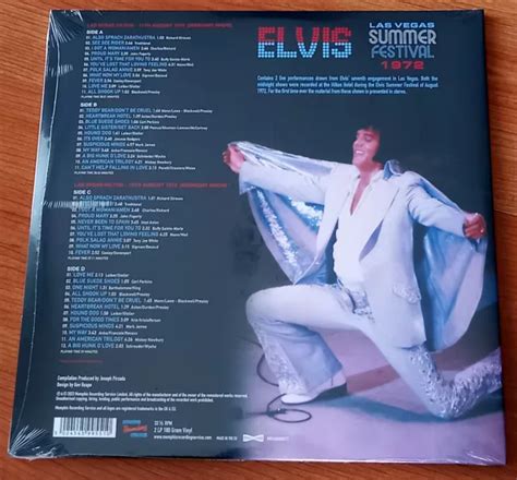 Elvis Presley Las Vegas Summer Festival Double Lp G Clear Vinyl