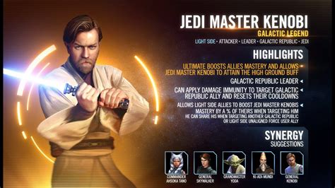 How To Easily Beat Tier Of The Galactic Legend Jedi Master Kenobi