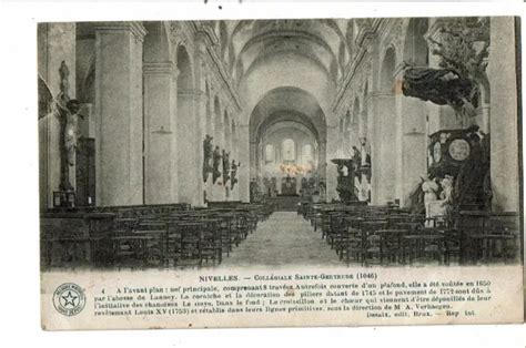 Cpa Carte Postale Belgique Nivelles Coll Giale Ste Gertrude Int Rieur