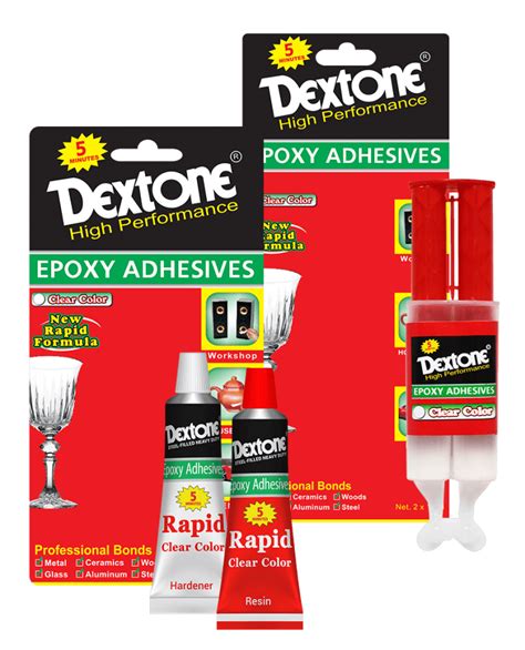 Lem Epoxy Dextone Rapid Menit Clear Color Bening Lem Campur